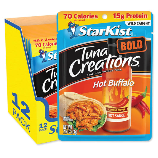 StarKist Tuna Creations BOLD Hot Buffalo Style, 2.6 Oz, Pack of 24