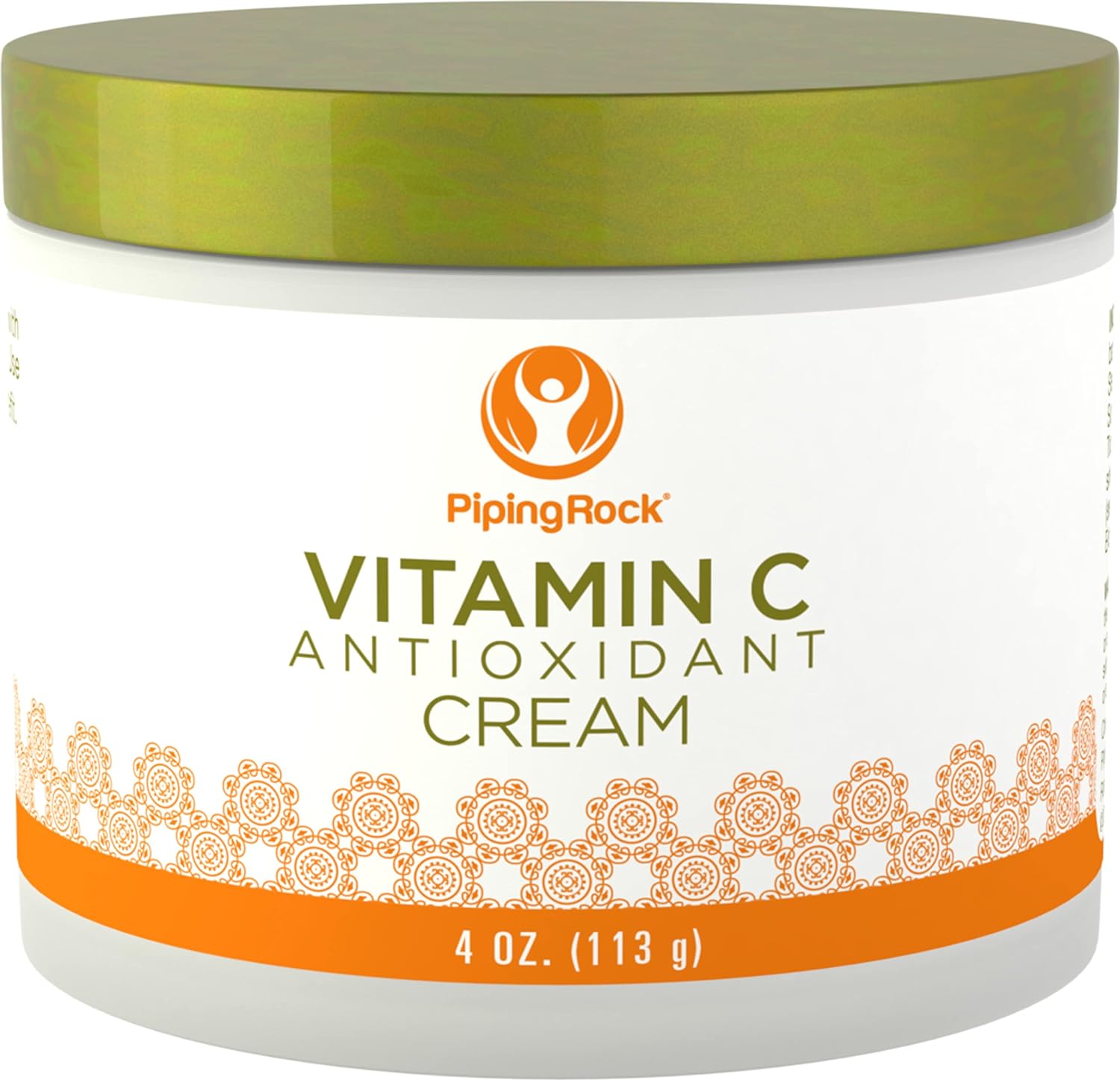 Piping Rock Vitamin C Cream for Face | 4 oz | Moisturizing and Hydrating for Skin and Body | Skincare Lotion