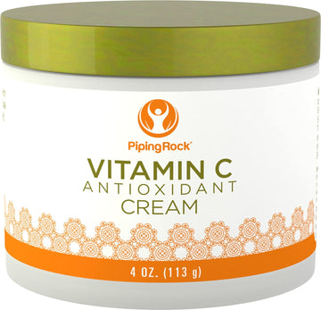 Piping Rock Vitamin C Cream for Face | 4 oz | Moisturizing and Hydrating for Skin and Body | Skincare Lotion