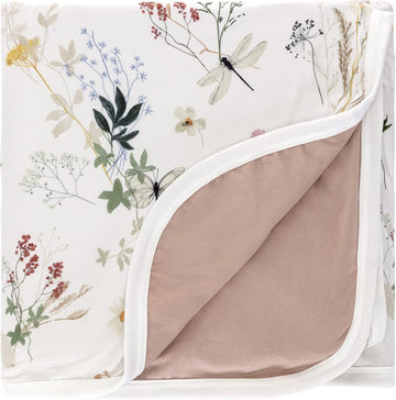 Pobi Baby Premium Baby Blanket, Soft Stretchy Quilt For Babies, Toddlers, Kids (Wildflower)