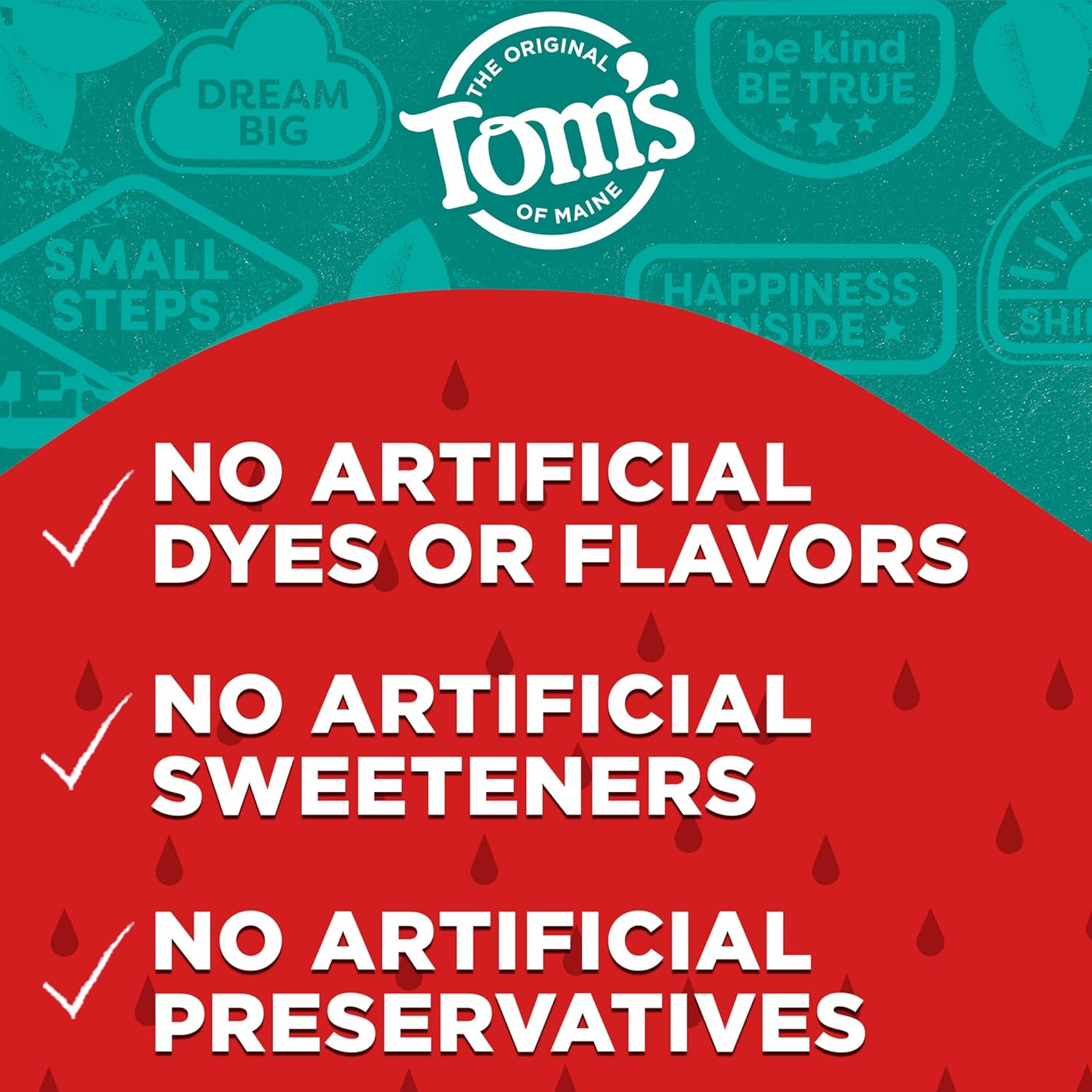 Tom's of Maine ADA Approved Fluoride Children's Toothpaste, Natural Toothpaste, Dye Free, No Artificial Preservatives, Silly Strawberry, 5.1 oz. 3-Pack (Packaging May Vary) : Health & Household