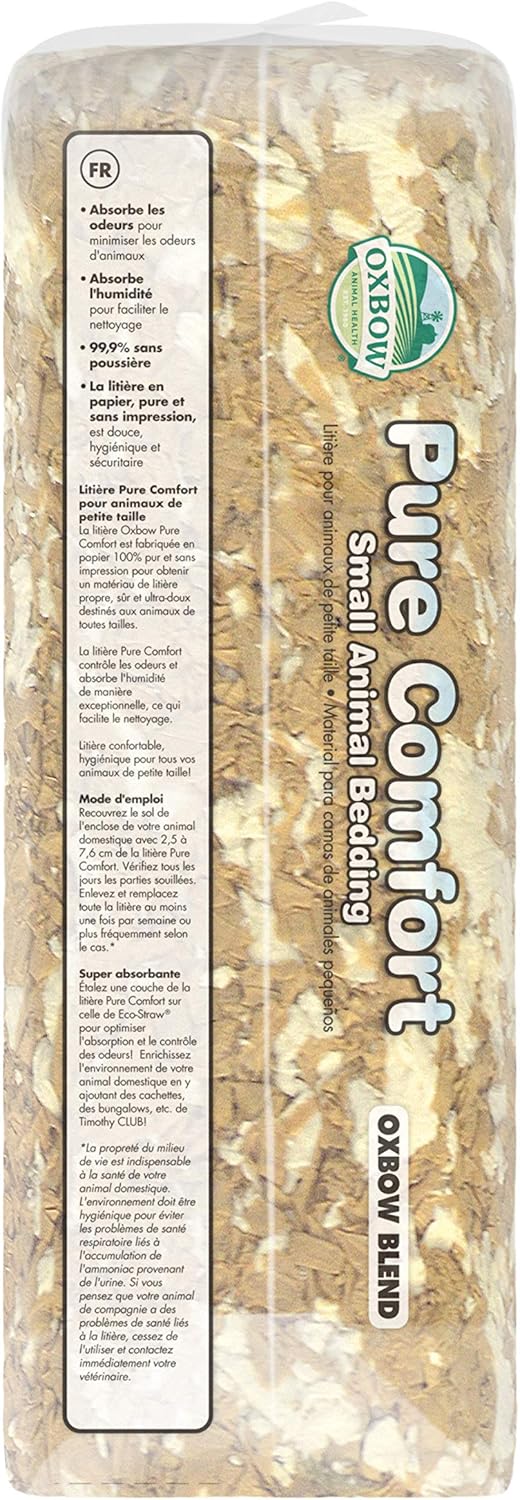 Oxbow Pure Comfort Small Animal Bedding - Odor & Moisture Absorbent, Dust-Free Bedding for Small Animals, Blend, 72 Liter Bag : Everything Else