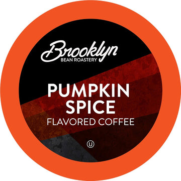 Brooklyn Beans Roastery Coffee Pods, Fall Flavored Pumpkin Spice - Compatible With Keurig K Cup Brewers Including 2.0 Machines, 40 Count