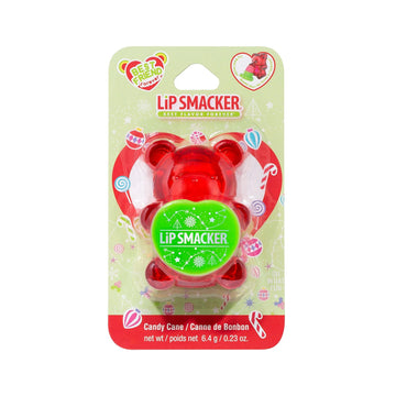 Lip Smacker Holiday Sugar Bear Flavored Lip Balm Candy Cane Red Stocking Stuffer
