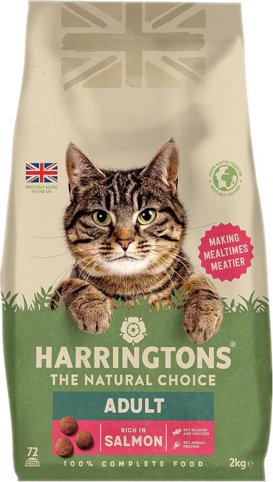 Harringtons Complete Dry Cat Food with Freshly Prepared Salmon - 4x2kg?HARRCATSN-C2