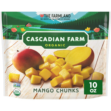 Cascadian Farm Organic Mango Chunks, Frozen Fruit, 10 oz