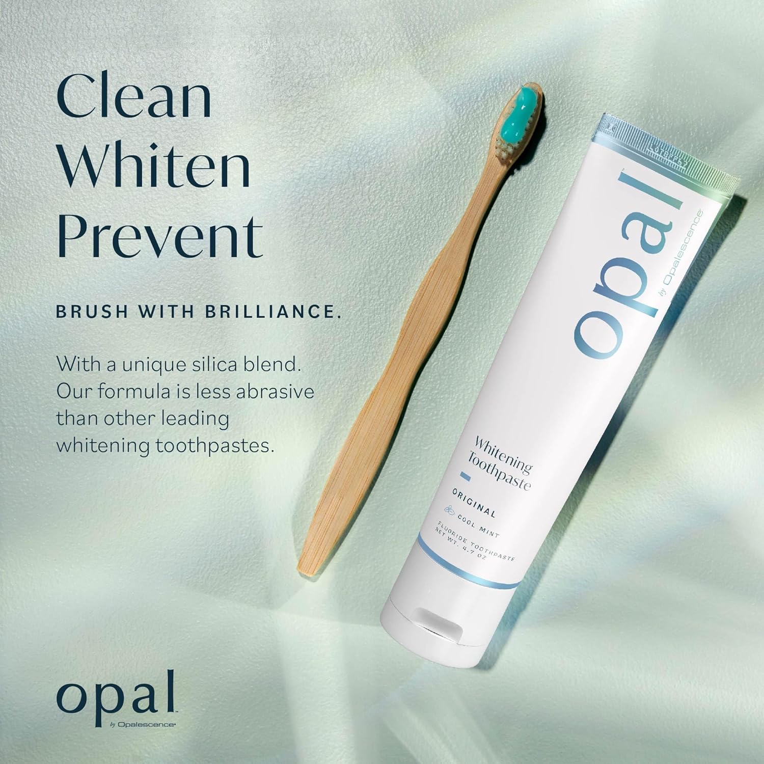 Opal by Opalescence Teeth Whitening Toothpaste (Pack of 12) - Cool Mint Original Formula - Oral Care, Gluten-Free - 4.7 Ounce Made by Ultradent.- OPAL-TP-5760-12 : Health & Household