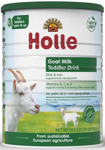 Holle - Goat Milk Toddler Formula - Easy to digest - Non-GMO with DHA for Healthy Brain Development - 1 Year & Up