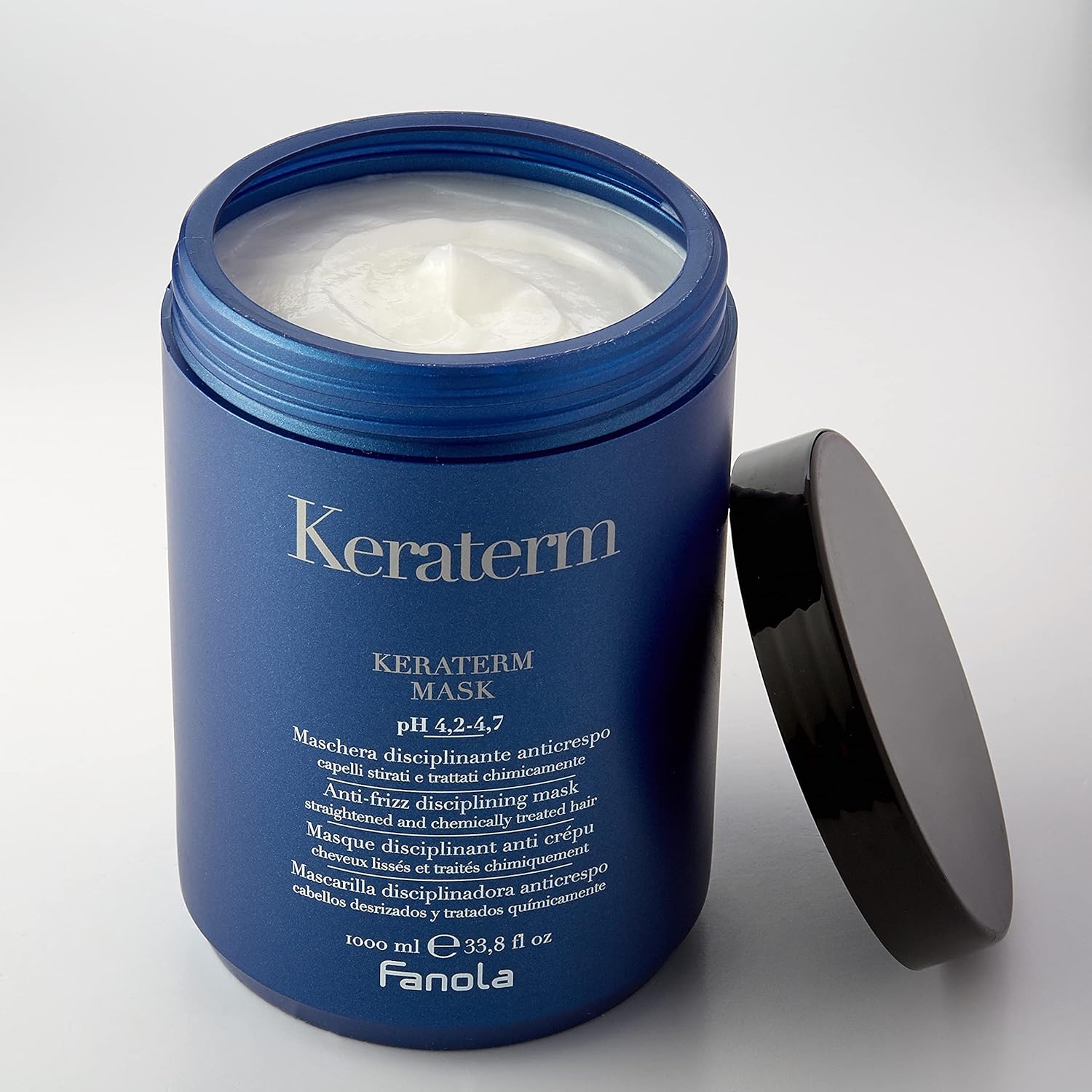 Fanola Keraterm Mask, Anti-Frizz Hair Mask Treatment To Detangle, Nourish And Hydratate For Smooth, Shiny And Silky Hair, 1000