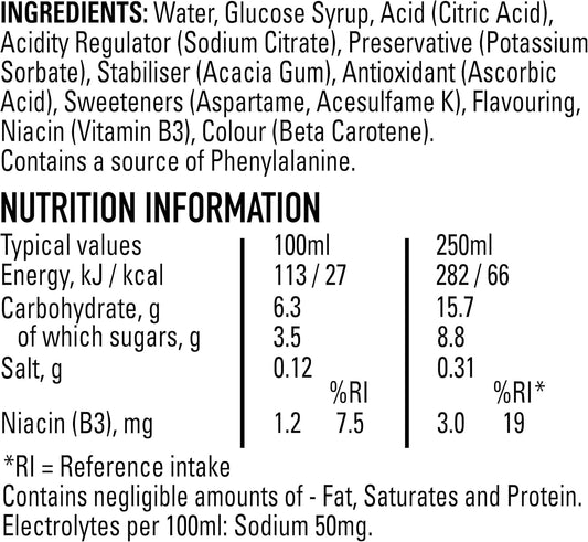Lucozade Sport Body Fuel - Orange 12X500Ml| Isotonic Sports Drink, With Electrolytes And Vitamin B3 | Still | Bursting With Flavour - Packaging May Vary