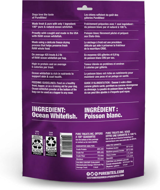 Purebites Ocean Whitefish Freeze-Dried Treats For Dogs, 7.0Oz