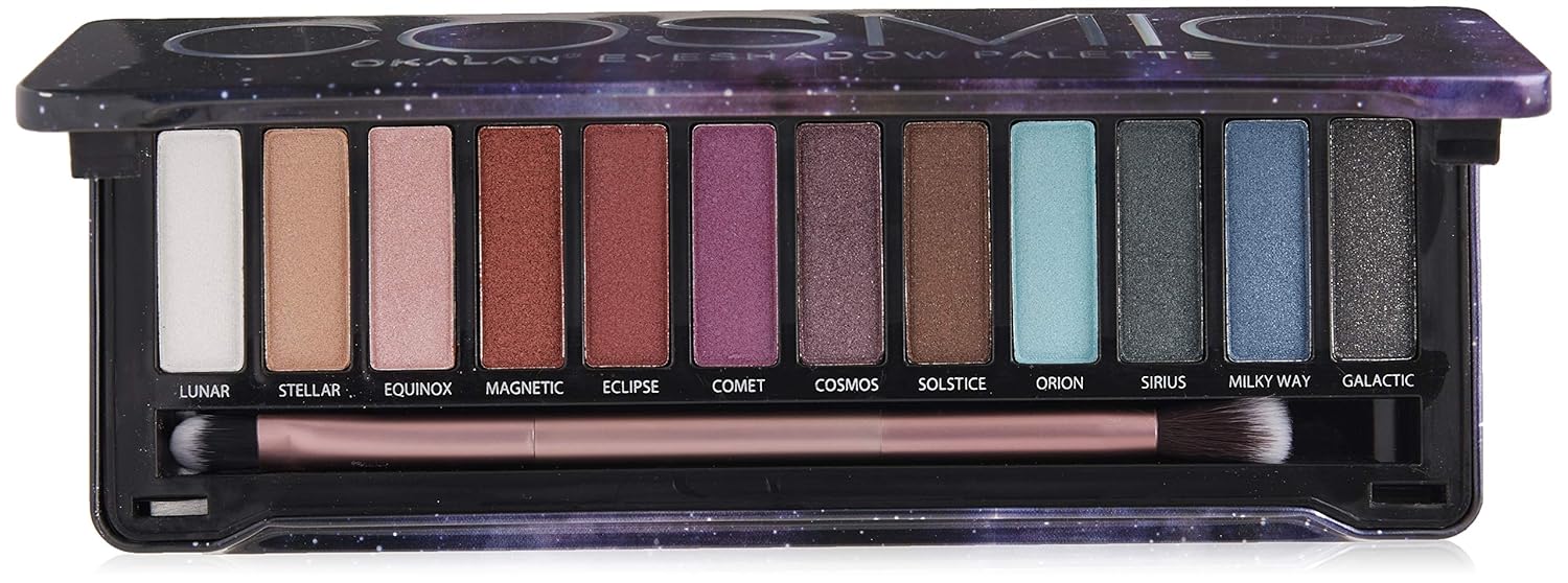 Cosmic Eye Shadow Palette- Pigmented Metallic Shades- Shimmery Eye Shadow