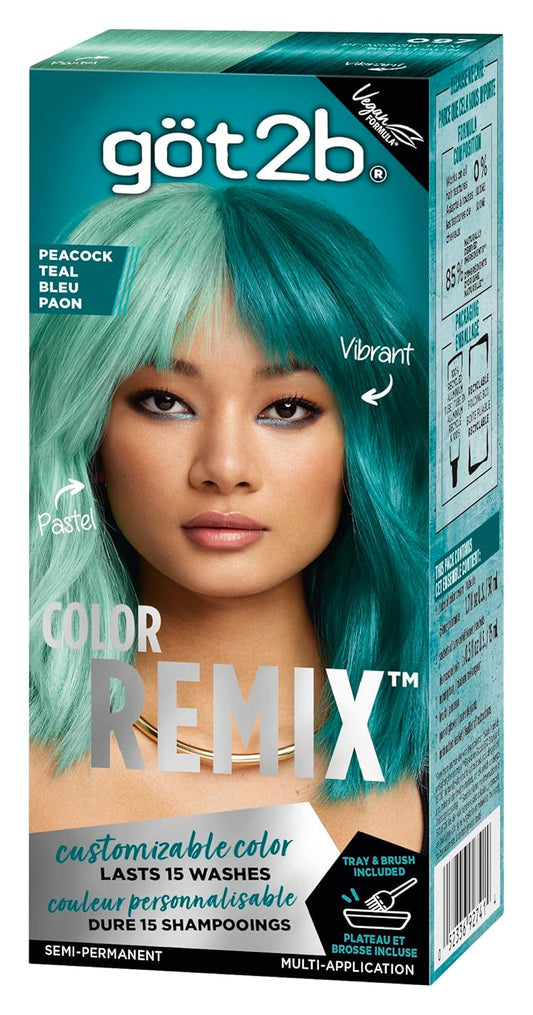Got2B Color Remix, Customizable Semi-Permanent Hair Color, 093 Shocking Pink