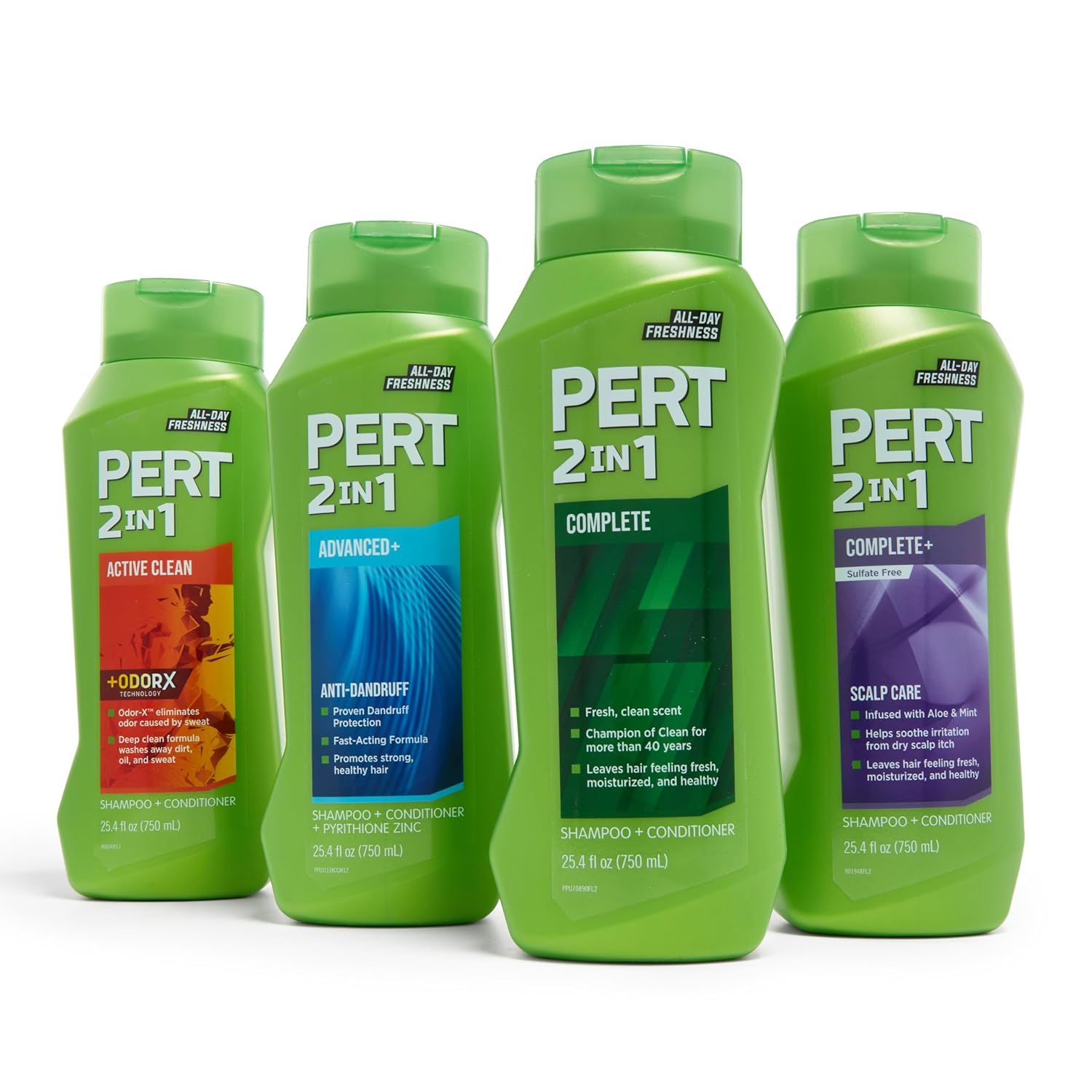 Pert 2 In 1 Complete Clean Shampoo And Conditioner - Mens Shampoo For Daily Use - Hair Conditioner For Men - Removes Dirt, Oil, And Build Up - 25.4 Oz : Beauty & Personal Care