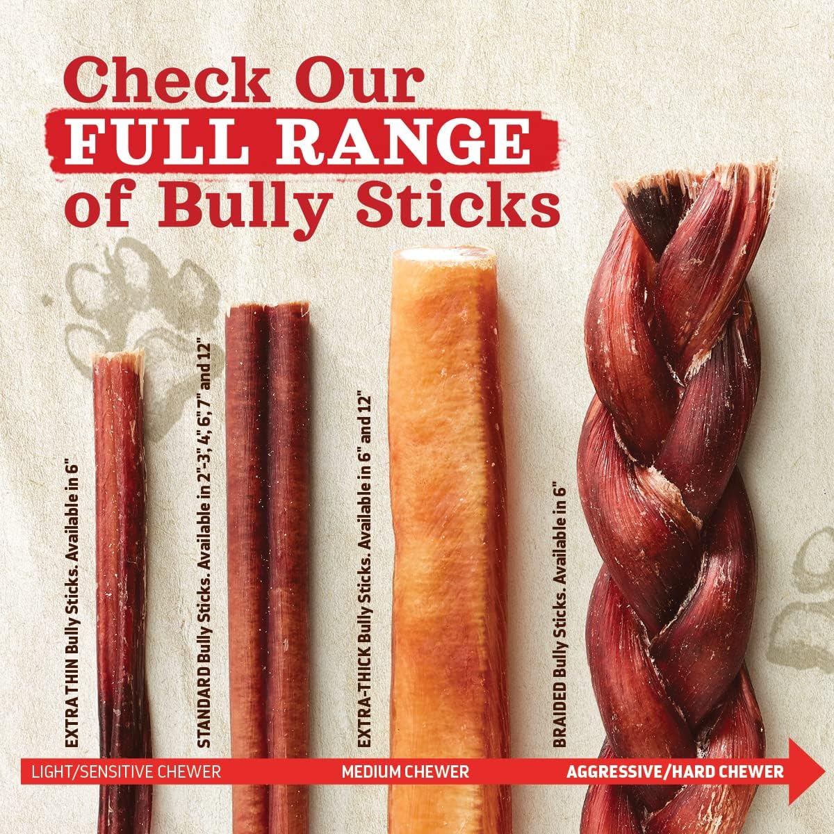 Natural Farm Odor-Free Thin Bully Sticks (12”, 25-Pack) All-Natural Long-Lasting Dog Chews, 100% Beef Pizzle, Grass-Fed, Grain-Free, Protein for Muscle Development & Energy, Perfect for Large Dogs : Pet Supplies