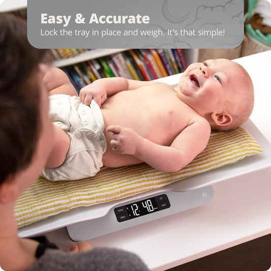 Greater Goods Digital Baby Scale with in-House Algorithm for Wiggly Babies, Infants, and Toddlers