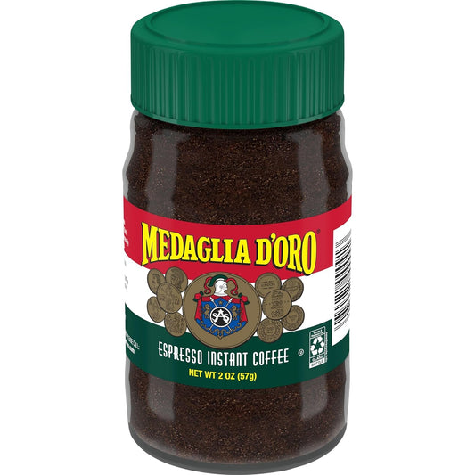 Medaglia D'Oro Espresso Style Instant Coffee, 2 Ounces (Pack of 12)