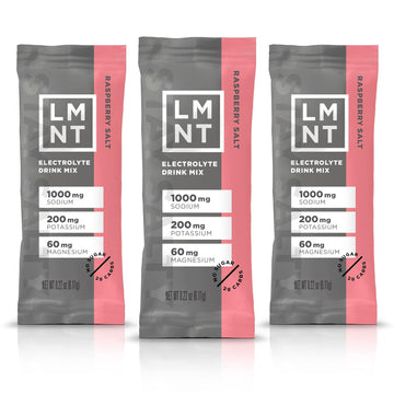 Lmnt Zero Sugar Electrolytes - Raspberry Salt | Drink Mix | 30 Count