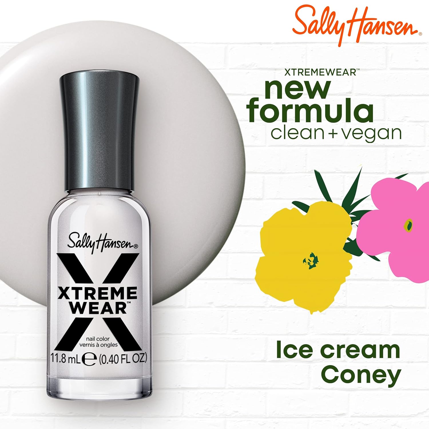 Sally Hansen Xtreme Wear Nail Polish - Ice Cream Coney - 0.12 fl oz. : Beauty & Personal Care