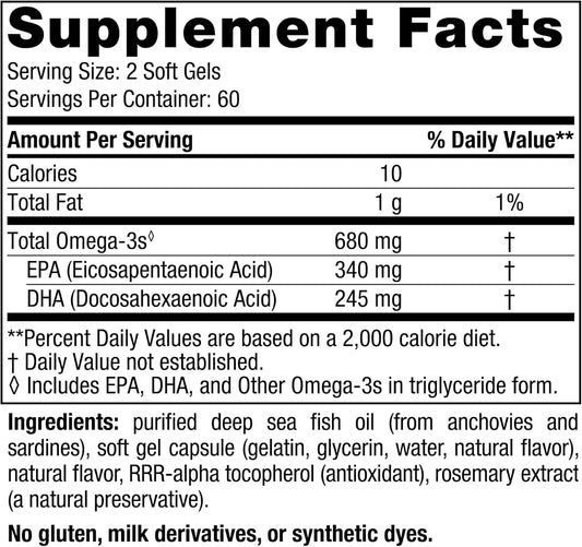 Nordic Naturals Ultimate Omega Jr., Strawberry - 120 Mini Soft Gels - 680 Total Omega-3s with EPA & DHA - Brain Health, Mood, Learning - Non-GMO - 60 Servings