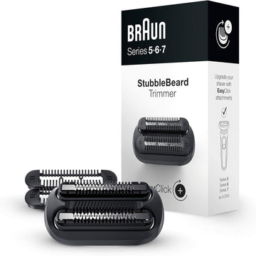 Braun Easyclick Stubble Beard Trimmer Attachment For Series 5, 6 And 7 Electric Shaver 5018S, 5020S, 6075Cc, 7071Cc, 7075Cc, 7085Cc, 7020S, 5050Cs, 6020S, 6072Cc, 7027Cs