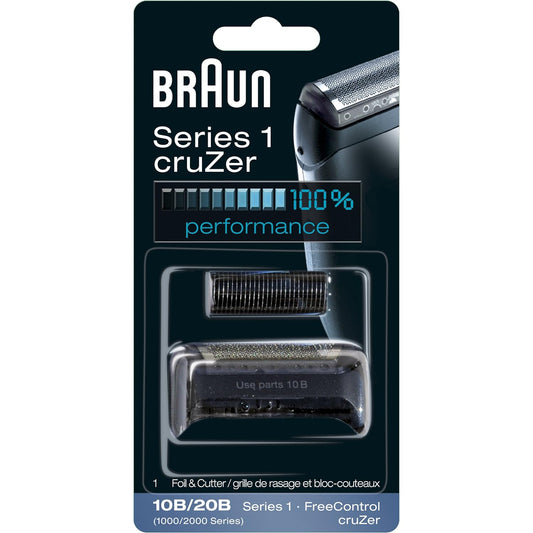 Braun Series 1 10B Foil & Cutter Replacement Head, Compatible With Previous Generation Series 1, Smartcontrol, Cruzer