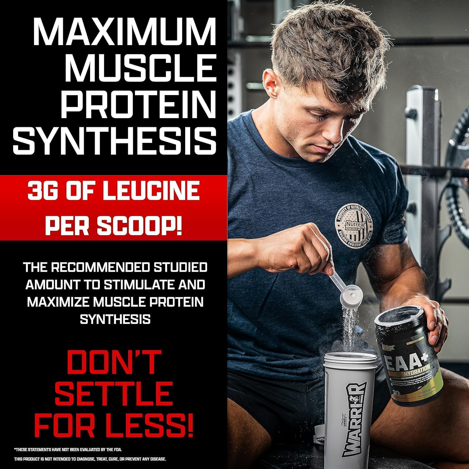 Nutrex Research EAA Hydration | EAAs + BCAAs Powder | Muscle Recovery, Strength, Muscle Building, Endurance | 8G Essential Amino Acids + Electrolytes | Blood Orange Flavor 30 Serving : Health & Household