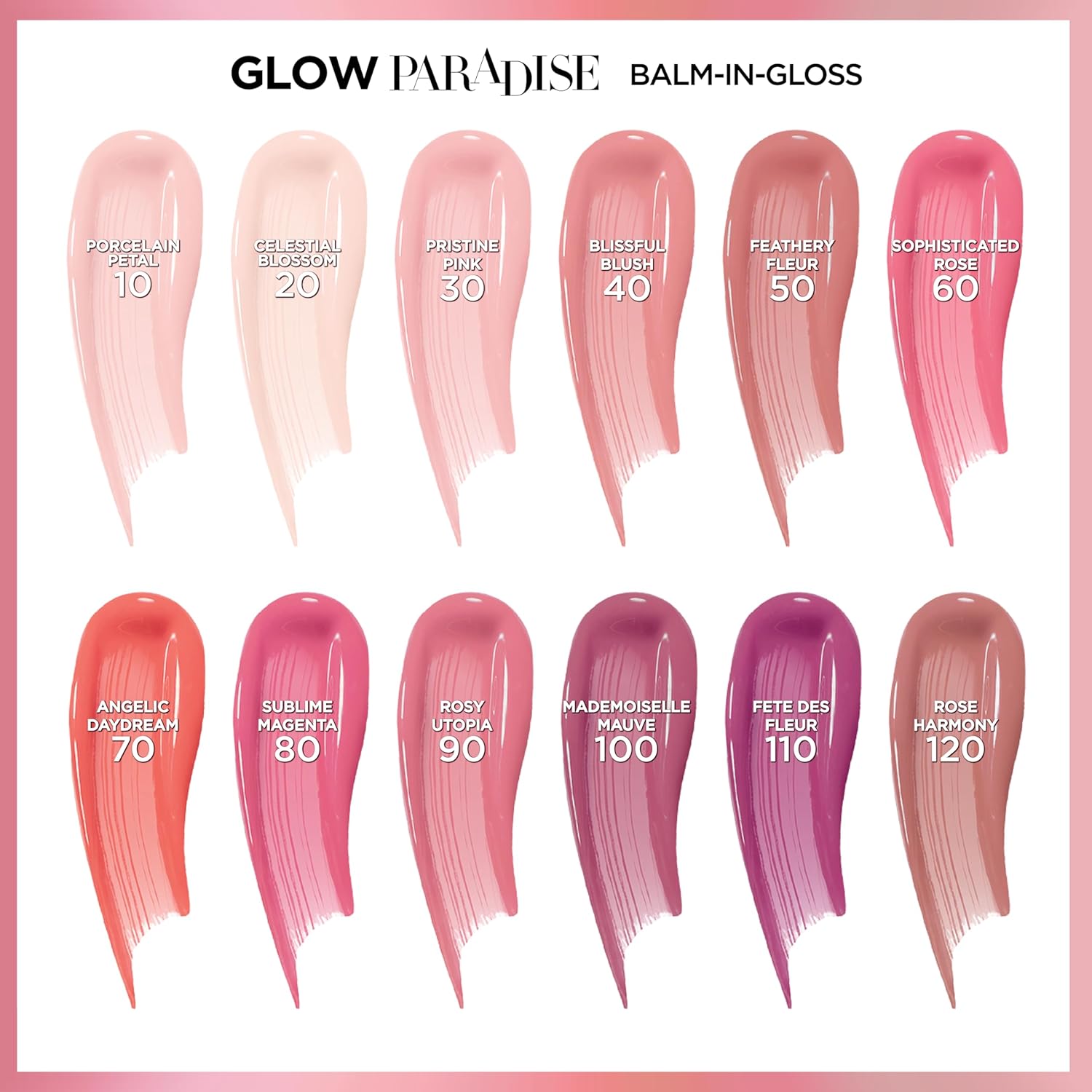 L'Oreal Paris Glow Paradise Hydrating Tinted Lip Balm-in-Gloss with Pomegranate Extract & Hyaluronic Acid, Ultra-Gentle, Non-Sticky Formula, Blissful Blush, 0.23 fl oz : Beauty & Personal Care
