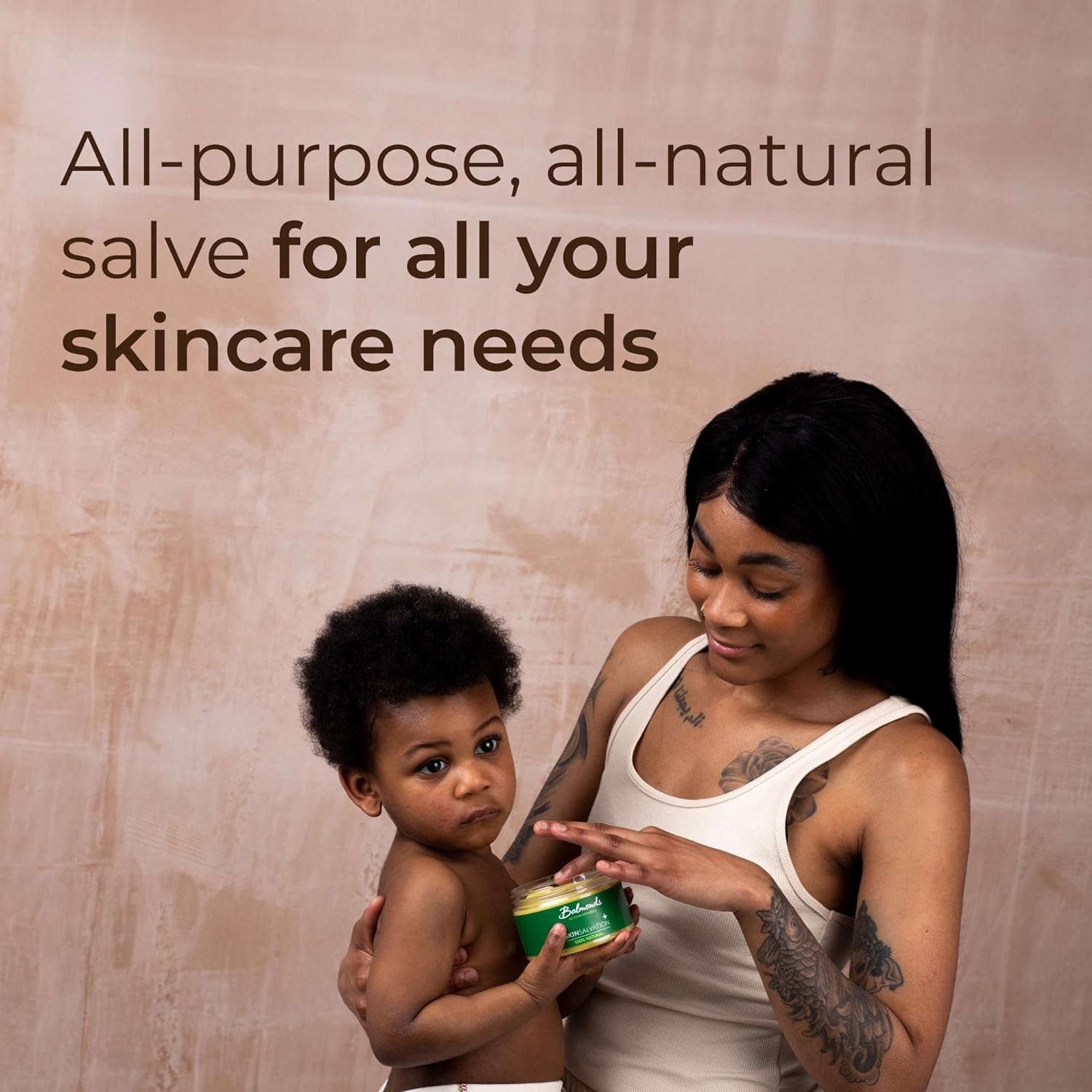 Balmonds Skin Salvation 1 oz (30 ml) - Salve for Dry, Rough & Sensitive Skin – All-Purpose Intensive Moisturizer with Calendula, Hemp & Beeswax – 100% Natural Balm & Cruelty Free : Beauty & Personal Care