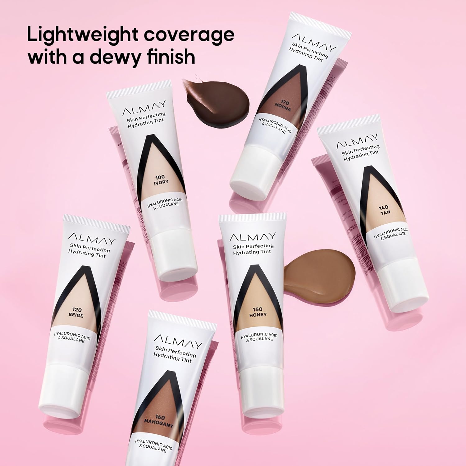 Almay Hydrating Liquid Foundation Tint, Lightweight With Light Coverage, Naturally Dewy Finish, Hypoallergenic, Dermatologist Testedfragrance Free, 130 Sand, 0.94 Fl Oz. : Beauty & Personal Care