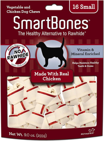 Smartbones Chicken Dog Chew, Mini, 16 Pieces/Pack