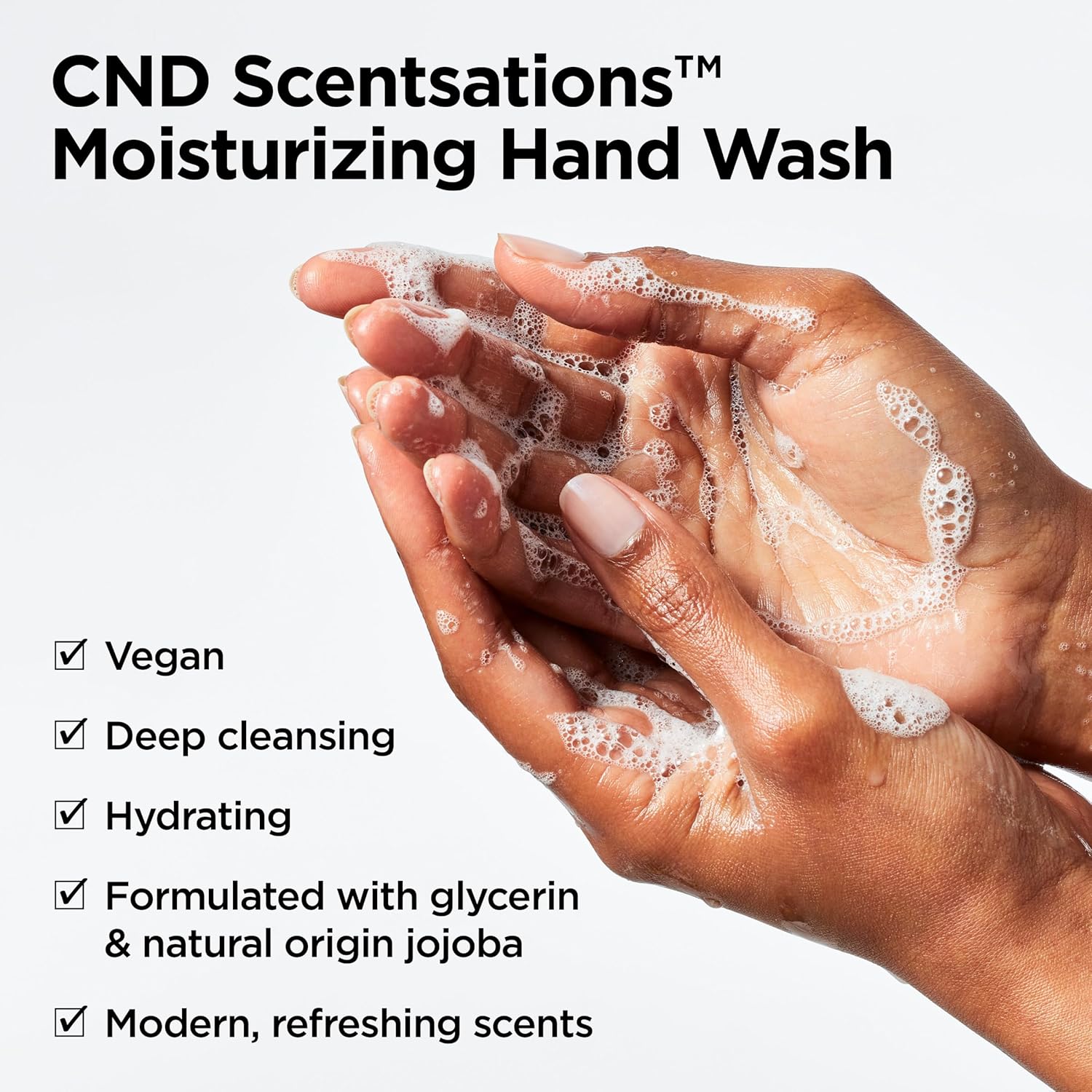 Cnd Scentsations Liquid Hand Wash, Vegan Moisturizing Deep Cleanser, Formulated With Glycerin & Jojoba Oil, Ph Balanced Skin Protection, Jasmine & Cedarwood , 13.2 Fl. Oz : Beauty & Personal Care