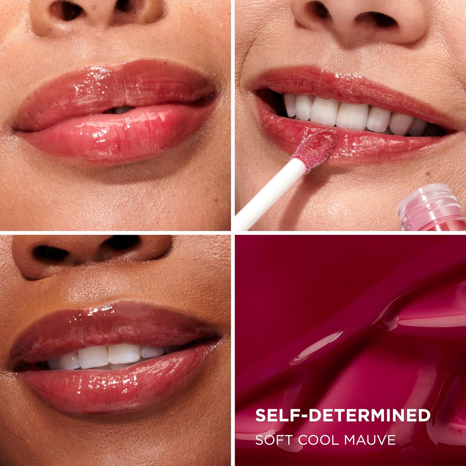 It Cosmetics Confidence In A Serum Lip Gloss - Smoothing & Conditioning - 8Hr Hydration With Hyaluronic Acid, Ceramide, Vitamin E - High Shine & Sheer Finish, Self-Determined (Soft Cool Mauve) : Beauty & Personal Care
