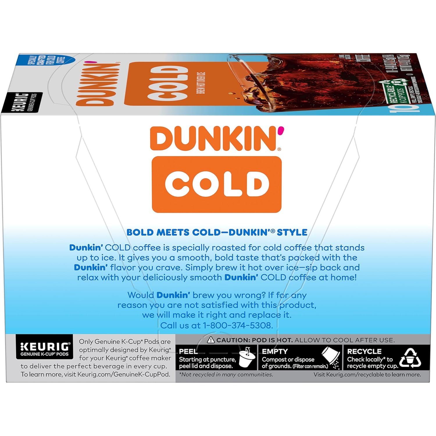 Dunkin' Cold Coffee, 60 Keurig K-Cup Pods