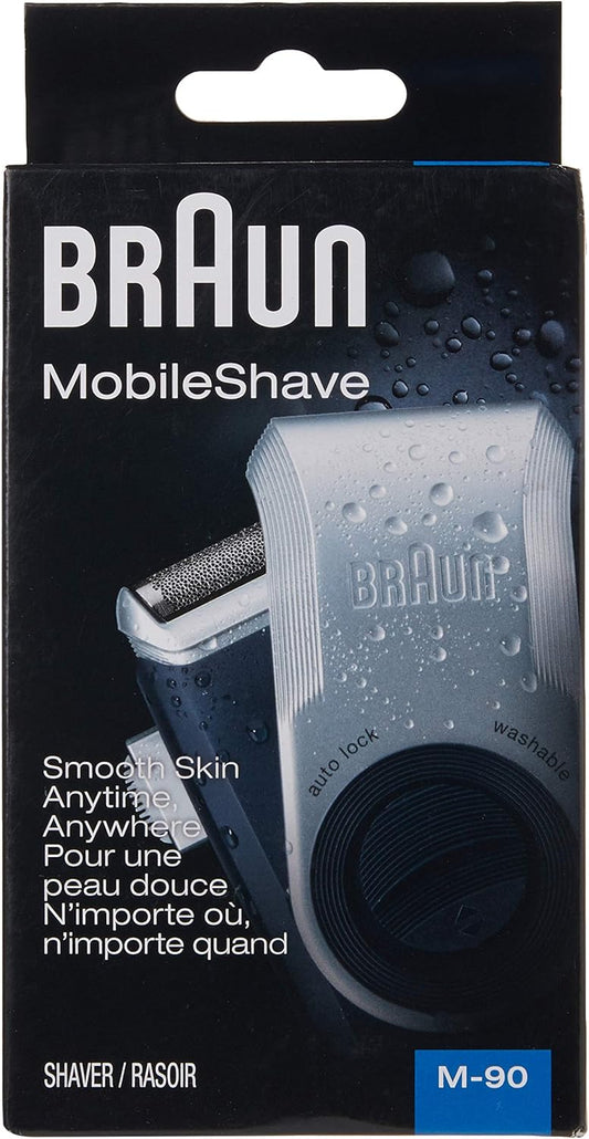 Braun Electric Razor For Men, M90 Mobile Electric Shaver, Precision Trimmer, Washable