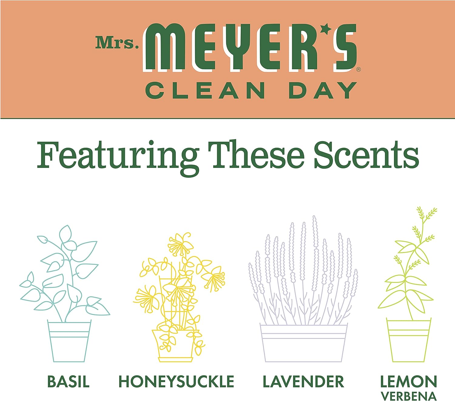 Mrs. Meyer's Clean Day Room Freshener Spray Bottle, Geranium Scent, 8 Fl Oz (Pack - 6) : Health & Household