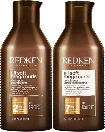 Redken Duo All Soft Mega Curl Shampoo 300Ml & All Soft Mega Curl Conditioner 300Ml