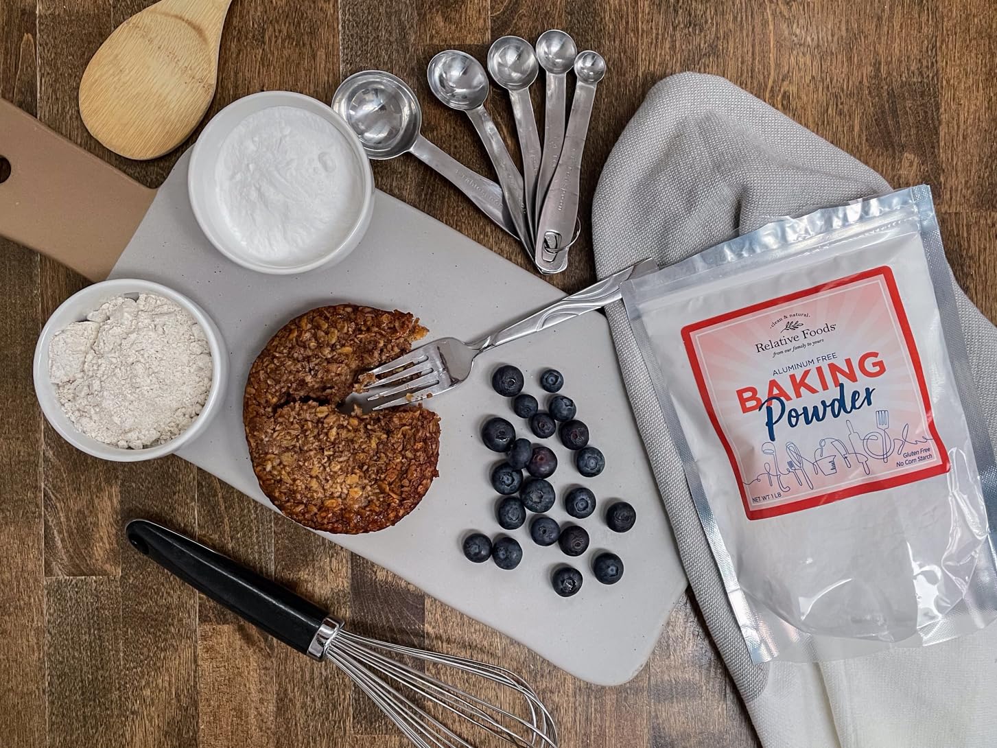 Baking Powder, 1 Pound Aluminum Free, Corn Starch Free, Double Acting, Gluten Free. Made In Our Usa Allergen Free Facility. Premium Leavening Agent