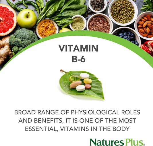 Nature'S Plus - Vitamin B-6 500 Mg, 90 Sustained Release Tablets