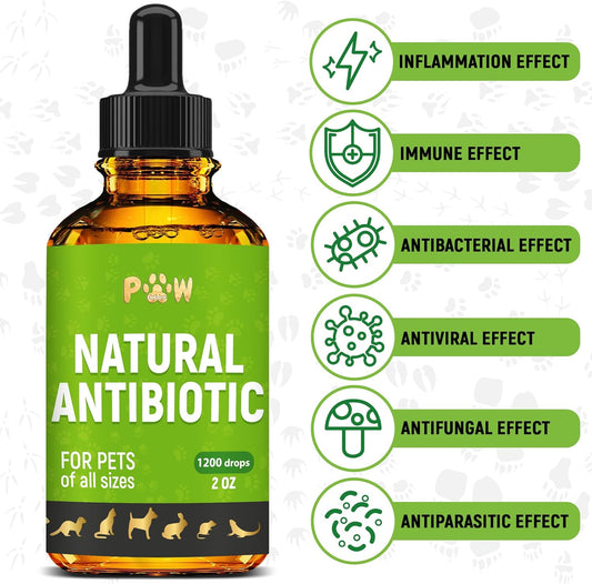 Antibiotics for Cats | Natural Antibiotics for Dogs | Cat Antibiotic | Antibiotics for Dogs | Pet Antibiotic | Dog Antibiotic | Natural Antibiotics for Cats | 2 Oz