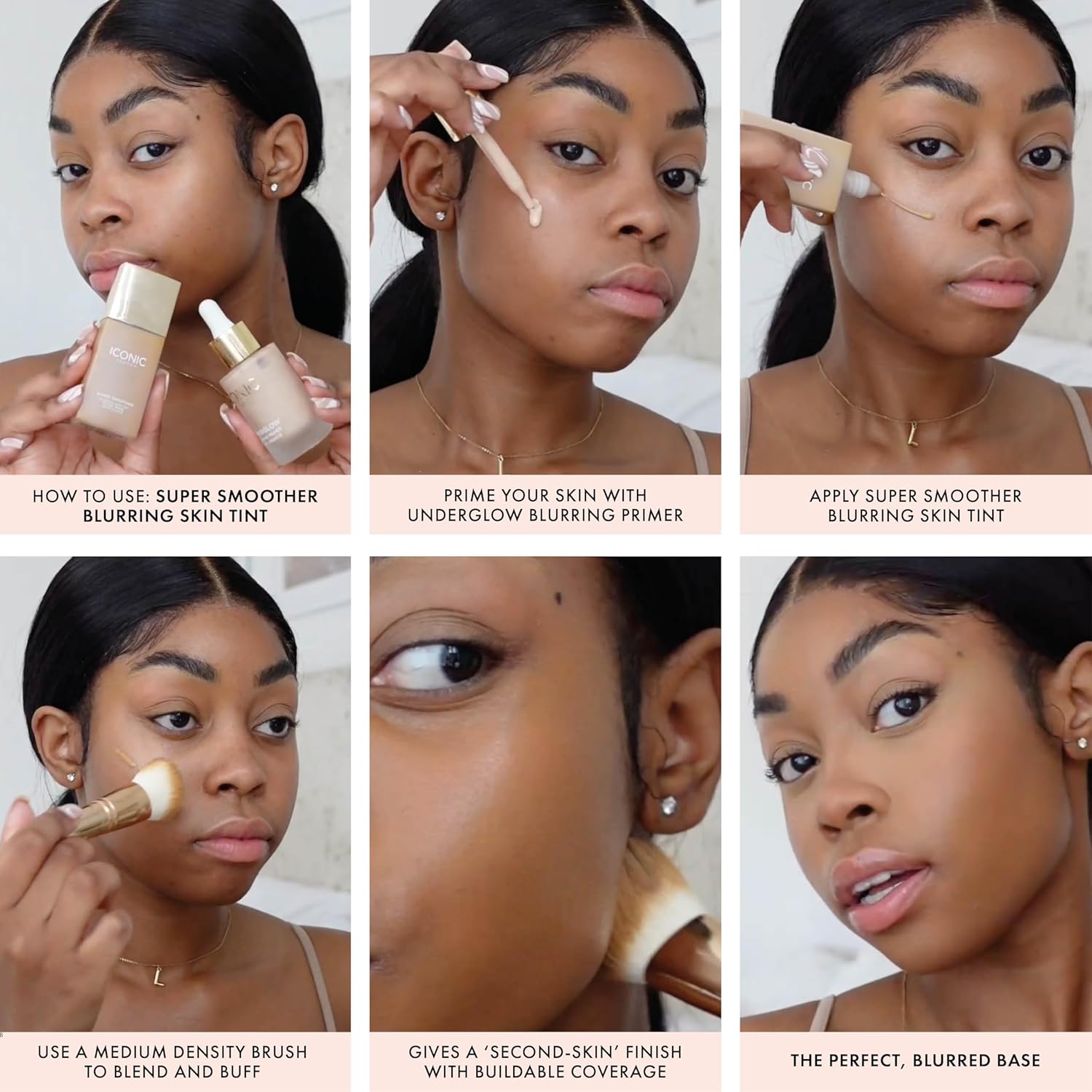 Iconic London Super Smoother Blurring Skin Tint Light To Medium Coverage Matte Makeup Foundation Enriched With Vegan Collagen And Peach Flower Extract - Neutral Rich, 1, 60.0 Gram