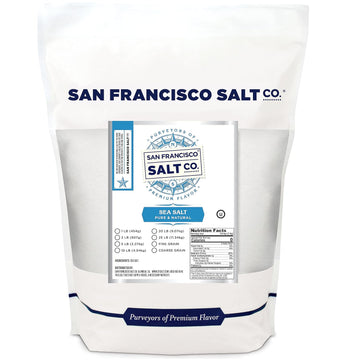 Pacific Ocean Gourmet Sea Salt - 2 Lbs. Fine Grain By San Francisco Salt Company