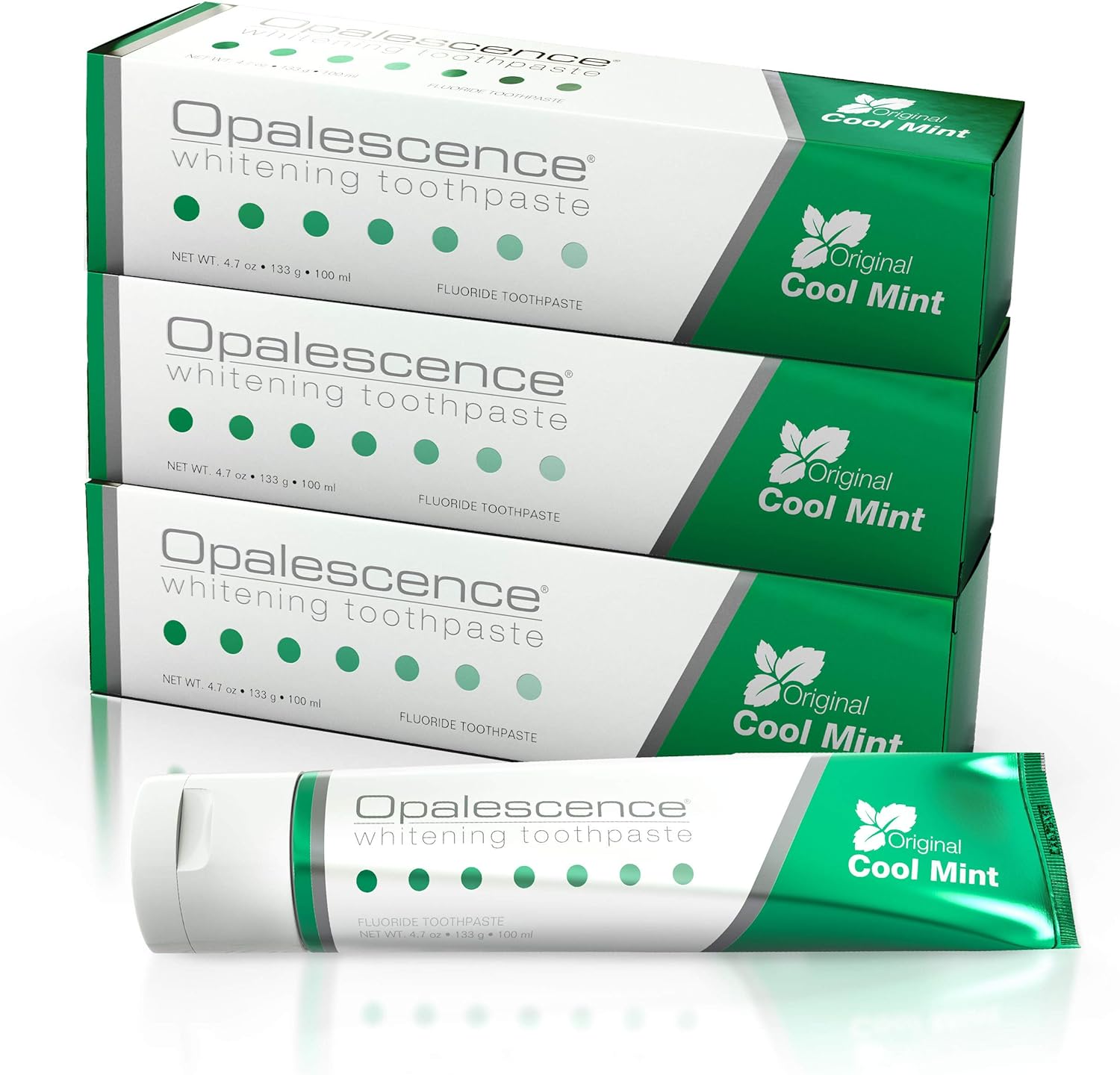 Opalescence Whitening Toothpaste Original Formula (Pack of 3) - Oral Care, Mint Flavor, Gluten Free - 4.7 Ounce - TP-5166-3