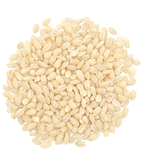 Pearled Barley | 4 lb Drawstring Bag | Non-GMO | Kosher | Vegan | Non-Irradiated