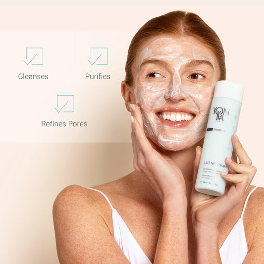 Yon-Ka Lait Nettoyant Facial Cleanser, Gentle Milk Cleanser & Makeup Remover, Daily Plant Based Wash, Moisturize And Balance Skins Ph, All Skin Types, Paraben-Free