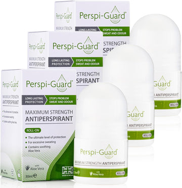 Perspi-Guard Maximum Strength Antiperspirant Roll-On, Strong Deodorant For Excessive Sweating & Hyperhidrosis Treatment, Lasts Up To 5 Days - Unscented (30Ml) (Pack Of 2)