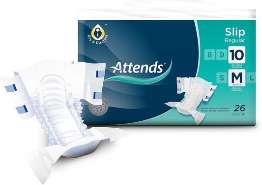 Attends Slip Regular 10 - Medium (Pack Of 26)