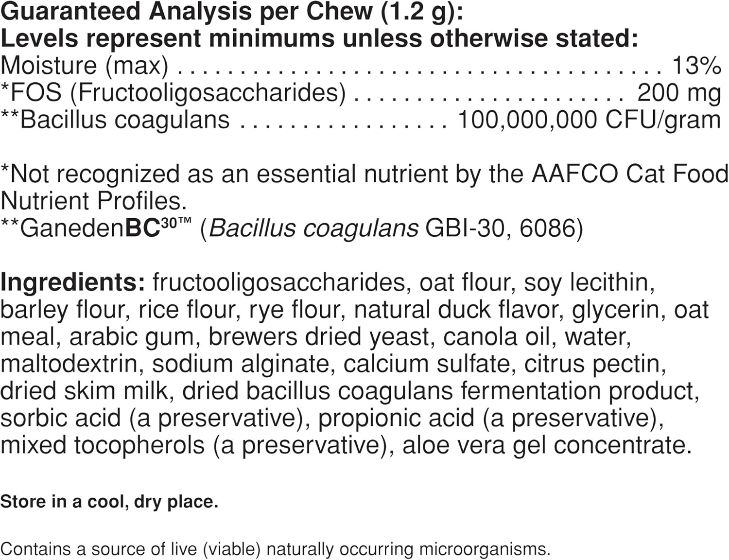 Pet Naturals Daily Probiotic for Cats, 30 Chews - Digestive and Immune Support Supplement for Cats : Pet Digestive Remedies : Pet Supplies