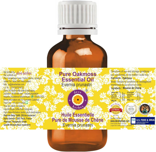 Dève Herbes Patchouli Essential Oil (Pogostemon Cablin) With Glass Dropper | Pure | Non-Sticky | Non-Greasy | Lightweight | Men & Women | All Skin Types | Steam Distilled 120Ml (4 Oz)