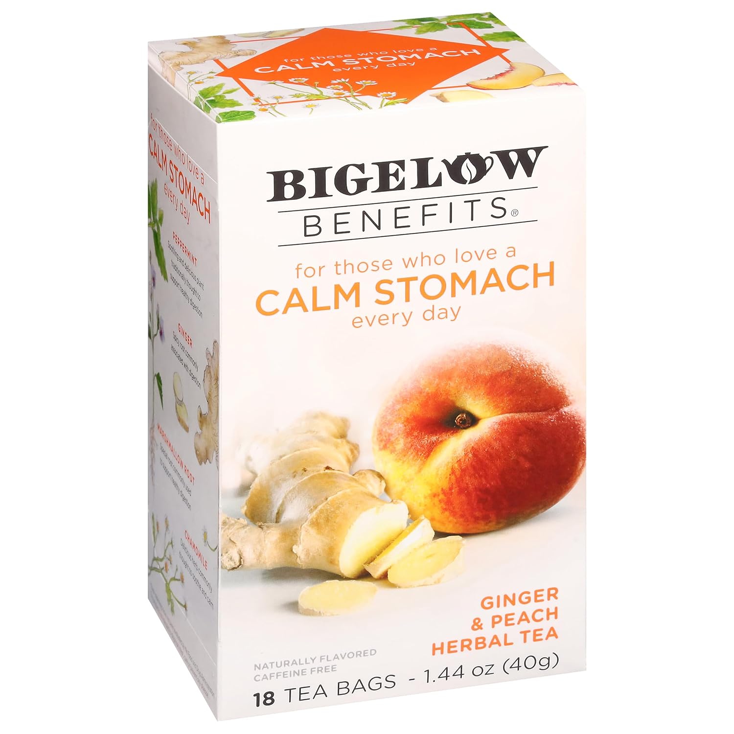 Bigelow Tea Ginger & Peach, 18 Ct